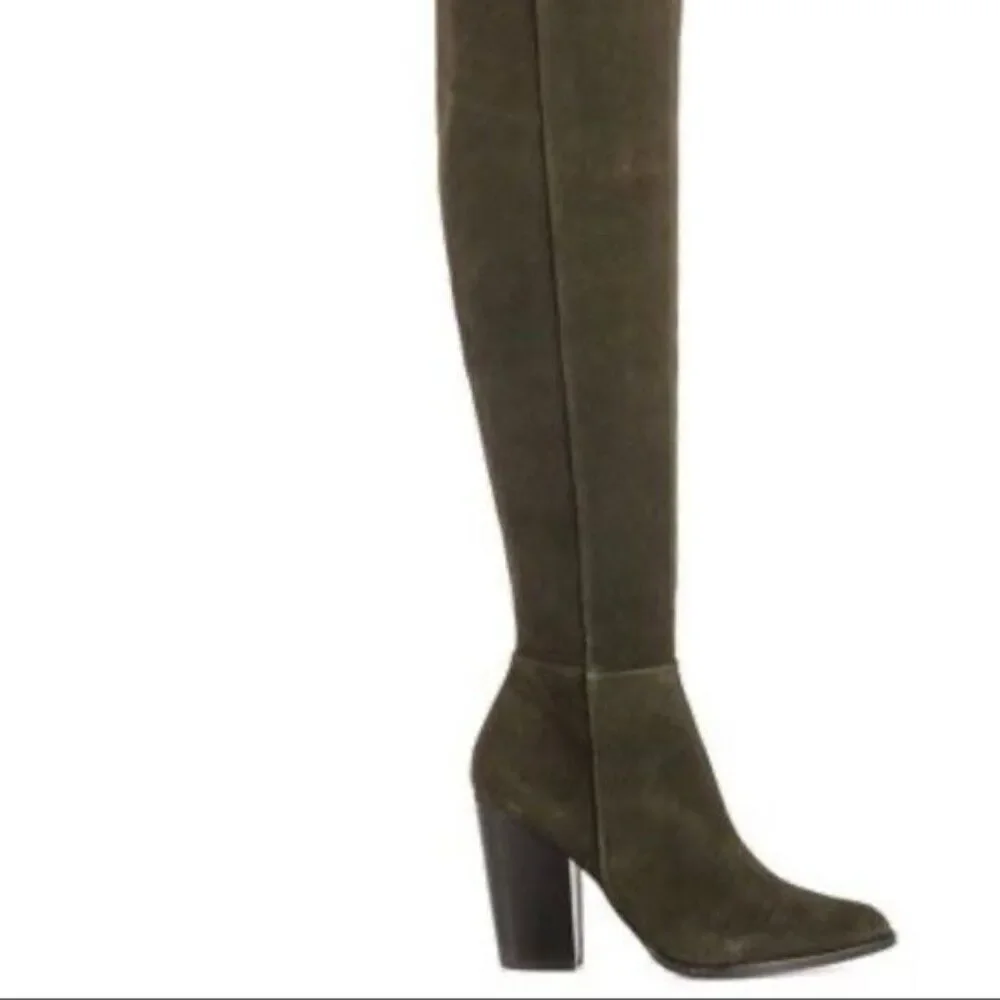 Aldo Eleliven Green Khaki Over the Knee Boots Women's 6.5